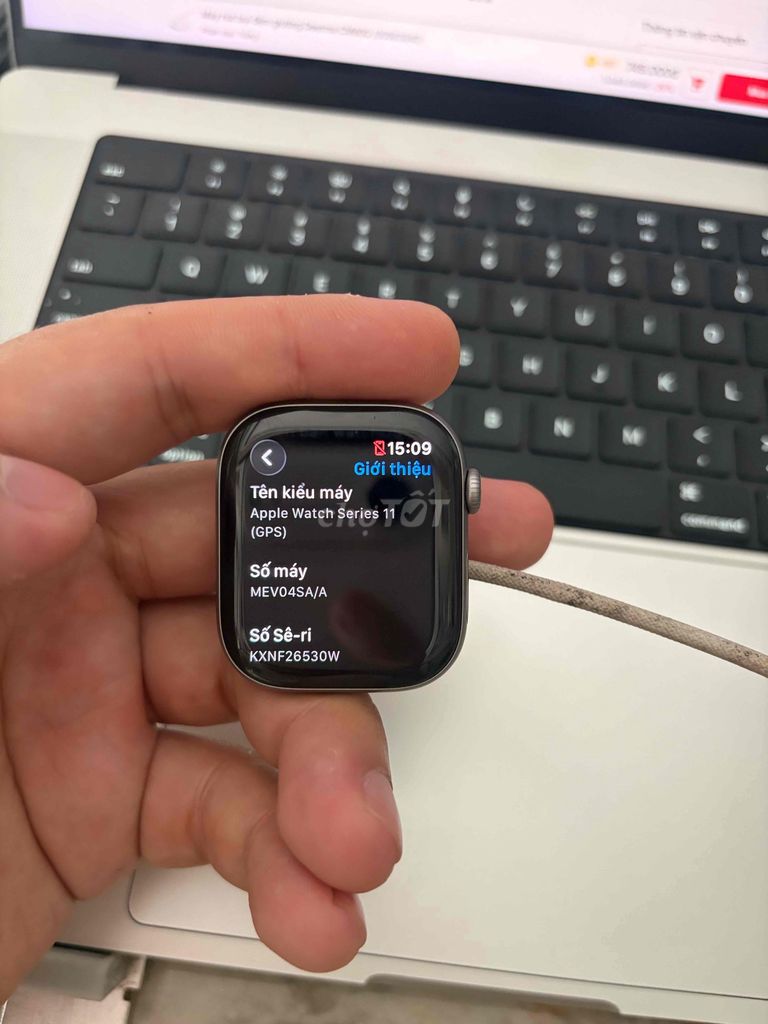 Apple Watch Series 11 GPS Nhôm 46mm Đẹp pin 100%. Mua bán Thiết bị đeo thông minh tại Huyện Thanh Trì Hà Nội được đăng bởi Đoàn Xuân Tùng hình 1