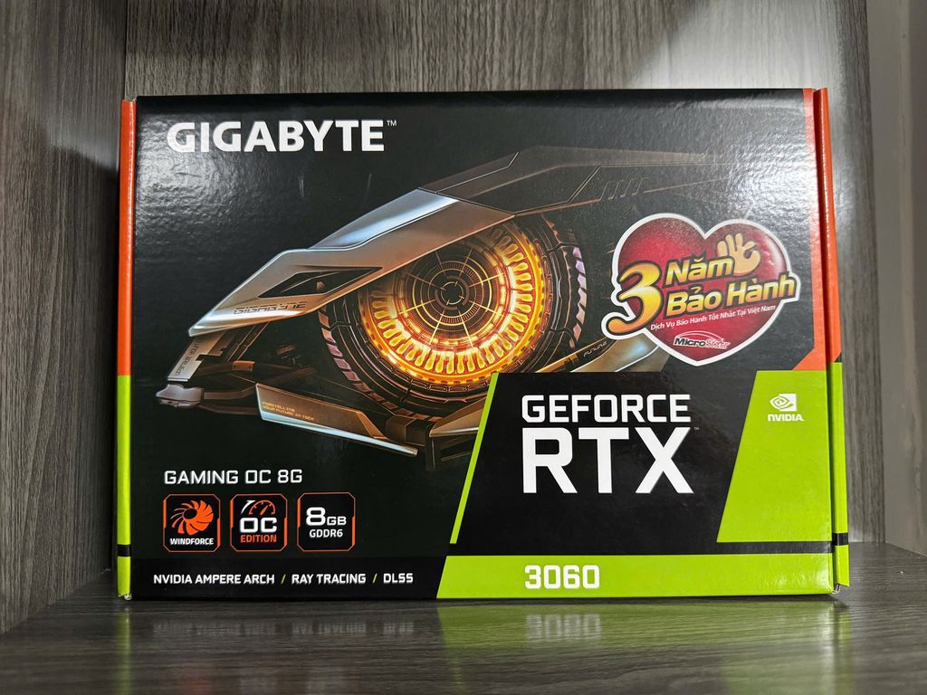 Card đồ họa Gigabyte RTX 3060 OC 8GB Mới. Mua bán Linh kiện (RAM, Card...) tại Quận 6 Tp Hồ Chí Minh được đăng bởi Robin Duong hình 1