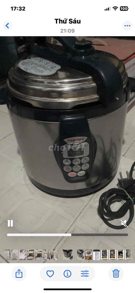 Nồi áp suất Yakono Kim loại Bạc. Mua bán Bếp, lò, đồ điện nhà bếp tại Quận 12 Tp Hồ Chí Minh được đăng bởi Mai Lan hình 1