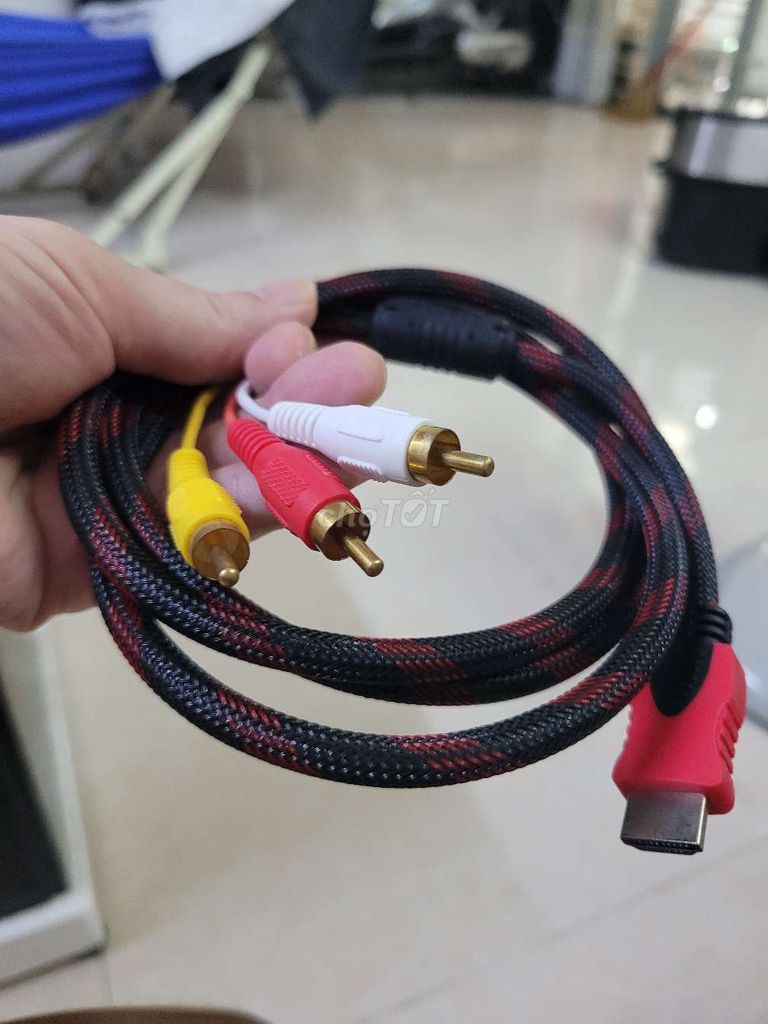 Cáp chuyển đổi HDMI sang RCA (Hoa sen) 1.5m. Mua bán Phụ kiện (Màn hình, Chuột...) tại Quận Gò Vấp Tp Hồ Chí Minh được đăng bởi Nguyen Duc Tuan hình 1