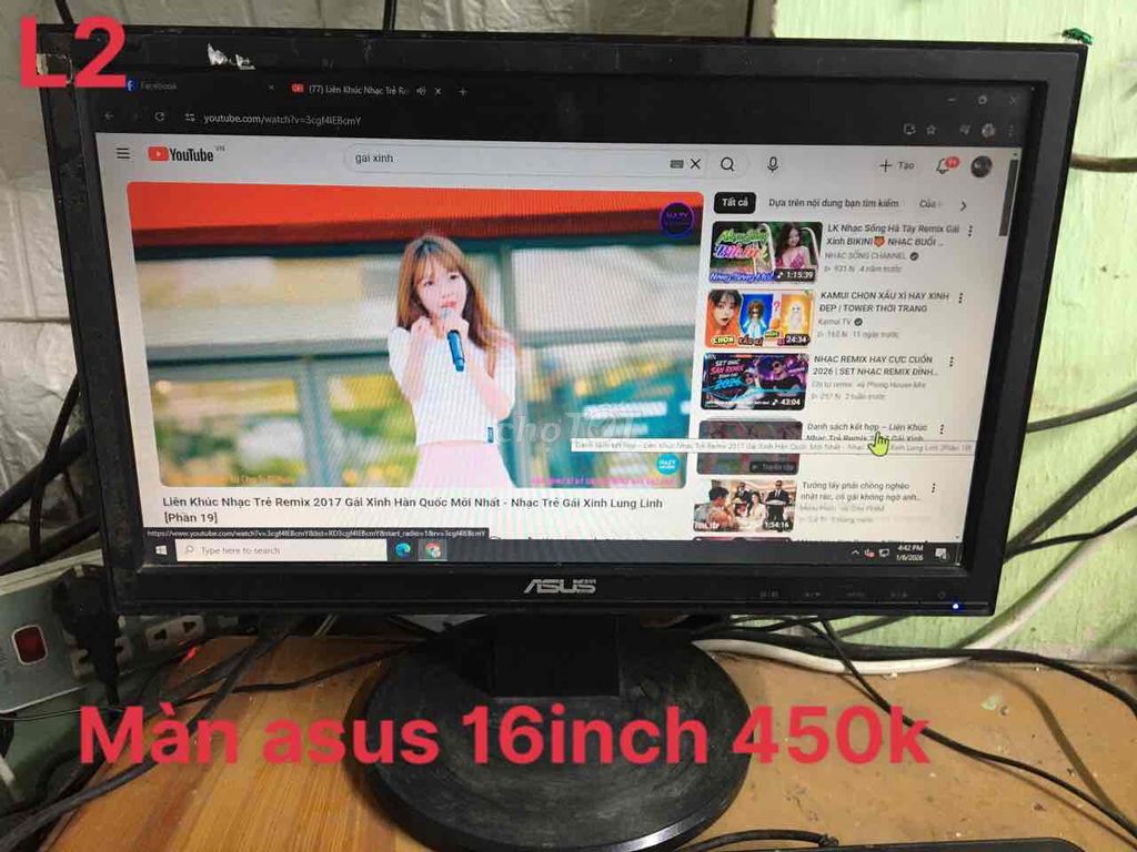 Màn hình máy tính Asus 16 inch. Mua bán Phụ kiện (Màn hình, Chuột...) tại Thị xã Duy Tiên Hà Nam được đăng bởi hinh dieu linh hình 1