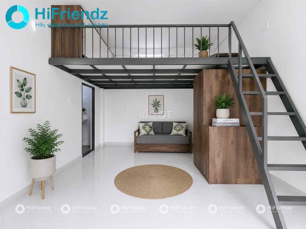 40m2 Duplex ban công chung