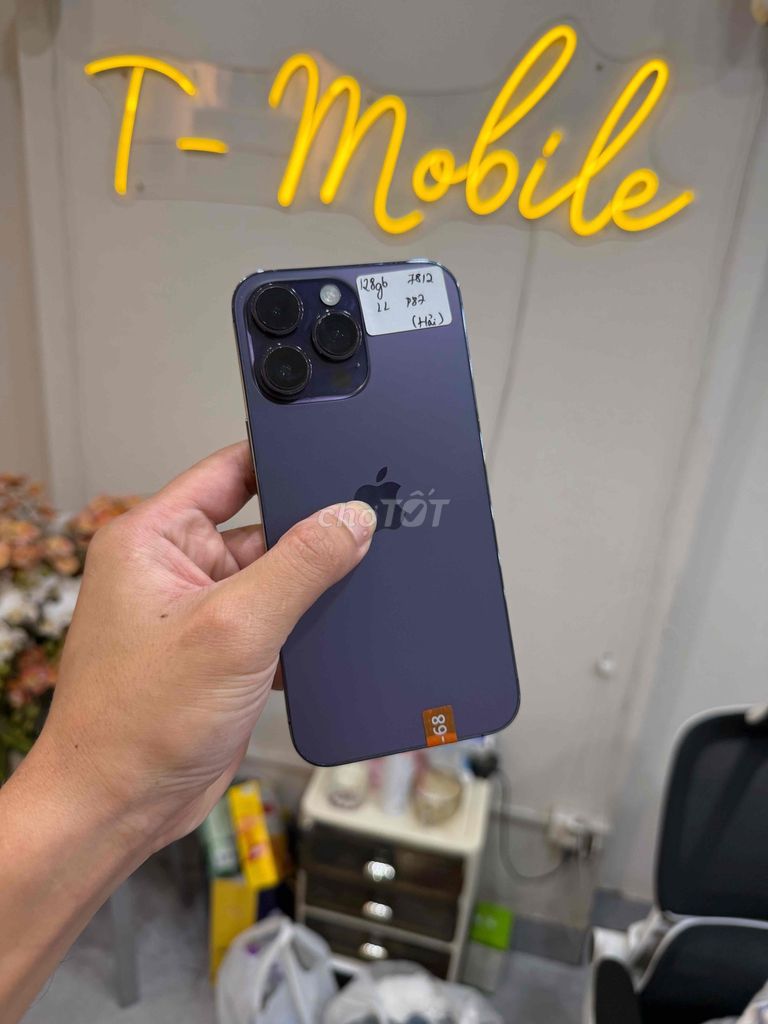 14 Promax 128Gb Quốc Tế zin full tím pin ngon. Mua bán Điện thoại tại Quận Thanh Xuân Hà Nội được đăng bởi Ngô Tráng T Mobile hình 1