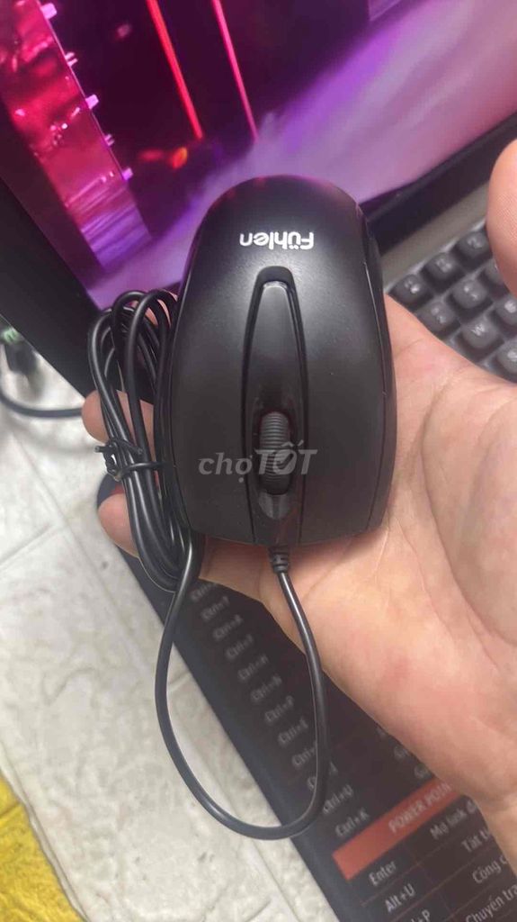 Chuột Fuhlen 102 Có dây Đen. Mua bán Phụ kiện (Màn hình, Chuột...) tại Thành phố Thủ Đức Tp Hồ Chí Minh được đăng bởi KHO SỈ COMPUTER HCM hình 1