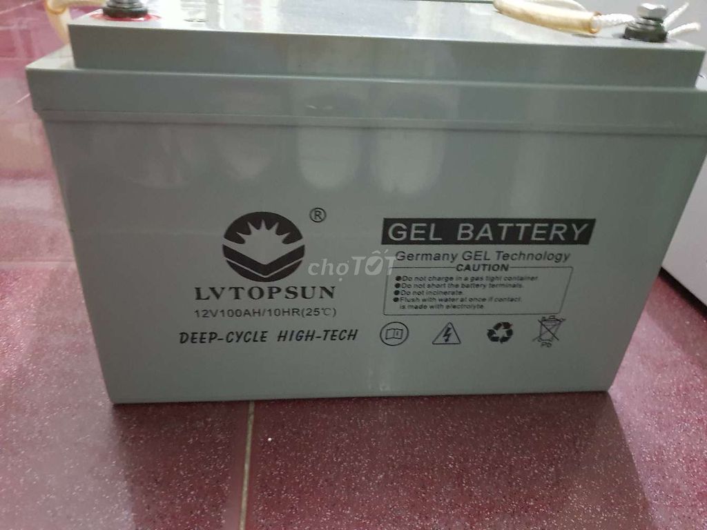 4 Ắc quy gel LVTopsun 12V100AH. Mua bán Phụ tùng xe tại Thành phố Thủ Đức Tp Hồ Chí Minh được đăng bởi Mười hình 1