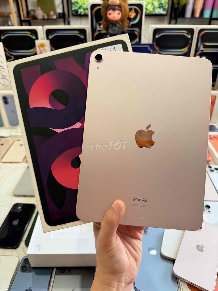 iPad Air 5 64GB Hồng Pin 83 Zin áp  Keng Fullbox. Mua bán Máy tính bảng tại Thành phố Thủ Đức Tp Hồ Chí Minh được đăng bởi Táo Uy Tín Chuyên Cung Cấp Sỉ Và Lẻ Tuyển Công Tác Viên hình 1