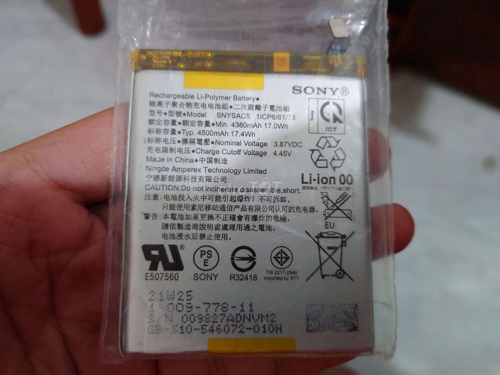 Pin điện thoại Sony Xperia 5 Mark III 99%. Mua bán Linh kiện (RAM, Card...) tại Huyện Đông Hải Bạc Liêu được đăng bởi Anh Nguyen hình 1