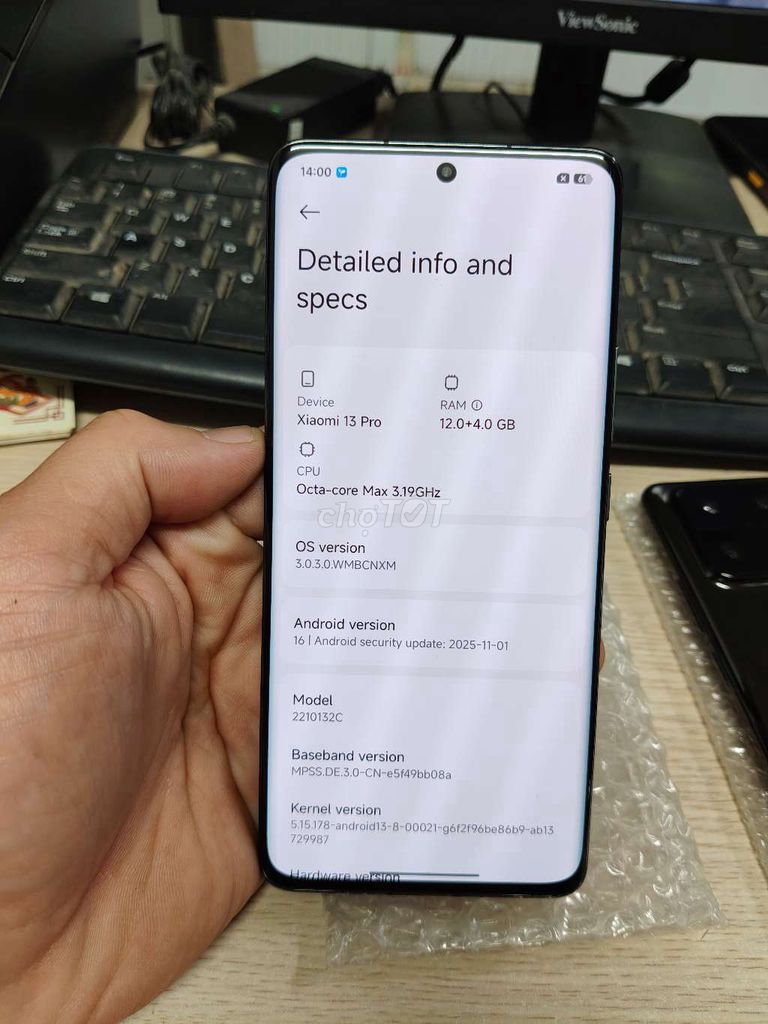 Xiaomi 13 Pro 256GB Đen. Mua bán Điện thoại tại Quận Hai Bà Trưng Hà Nội được đăng bởi Quốc Bảo hình 1