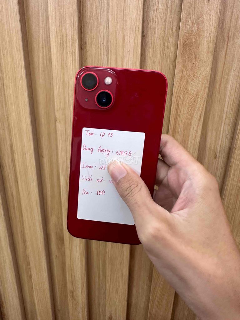 Apple iPhone 13 128GB Đỏ. Mua bán Điện thoại tại Quận Đống Đa Hà Nội được đăng bởi HAN store hình 1
