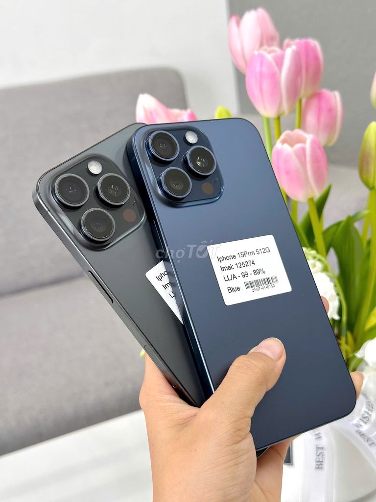 IPhone 15ProMax 512GB Xanh/Đen Zin All LL/A. Mua bán Điện thoại tại Quận Liên Chiểu Đà Nẵng được đăng bởi Gia Minh Shop hình 1