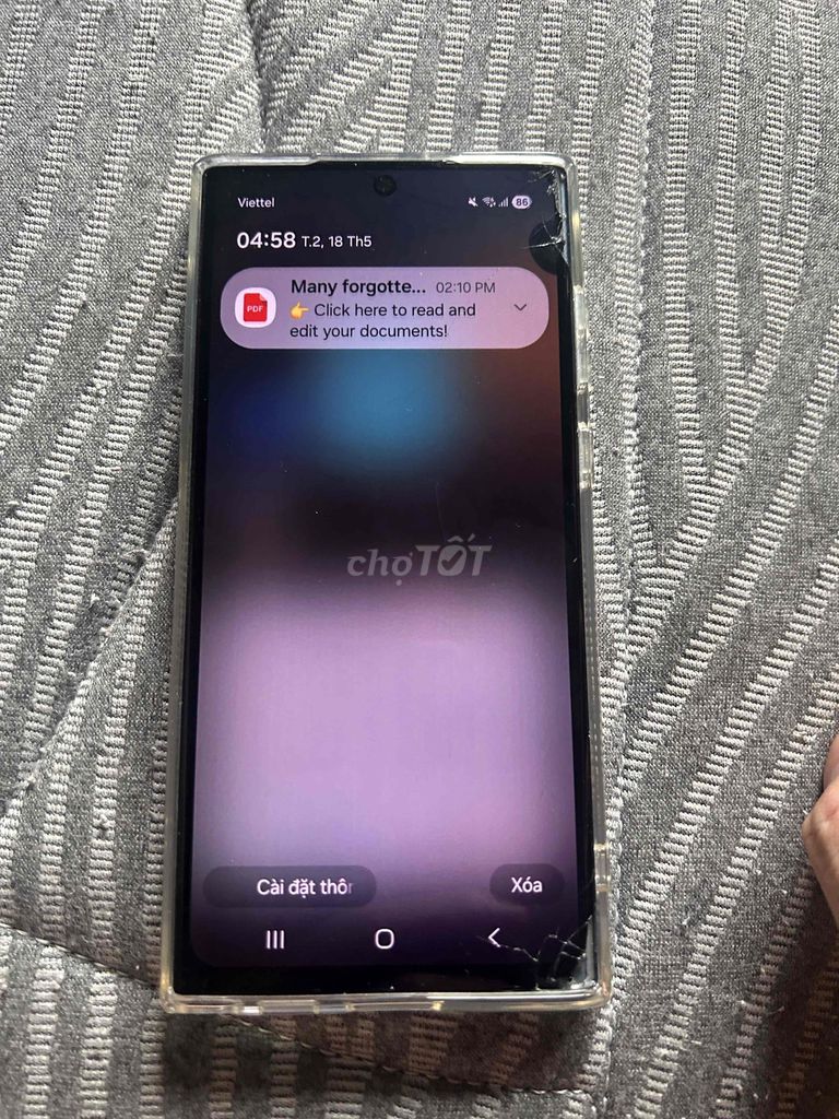 Samsung Galaxy S22 Ultra Đen Hỏng màn hình. Mua bán Điện thoại tại Huyện Trảng Bom Đồng Nai được đăng bởi Pé Vương hình 1