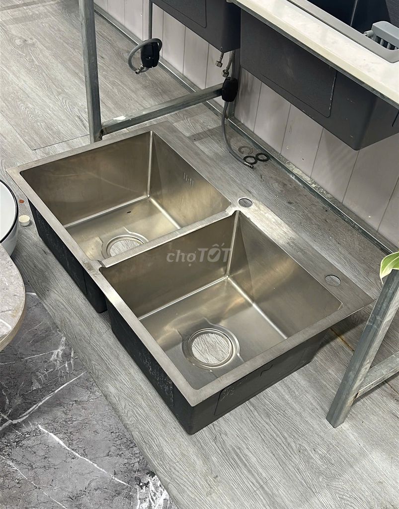 BỒN CHÉN 2 HỘC INOX 304 CHÍNH HÃNG (THANH LÝ). Mua bán Thiết bị vệ sinh, nhà tắm tại Huyện Hóc Môn Tp Hồ Chí Minh được đăng bởi Thiết bị vệ sinh hình 1