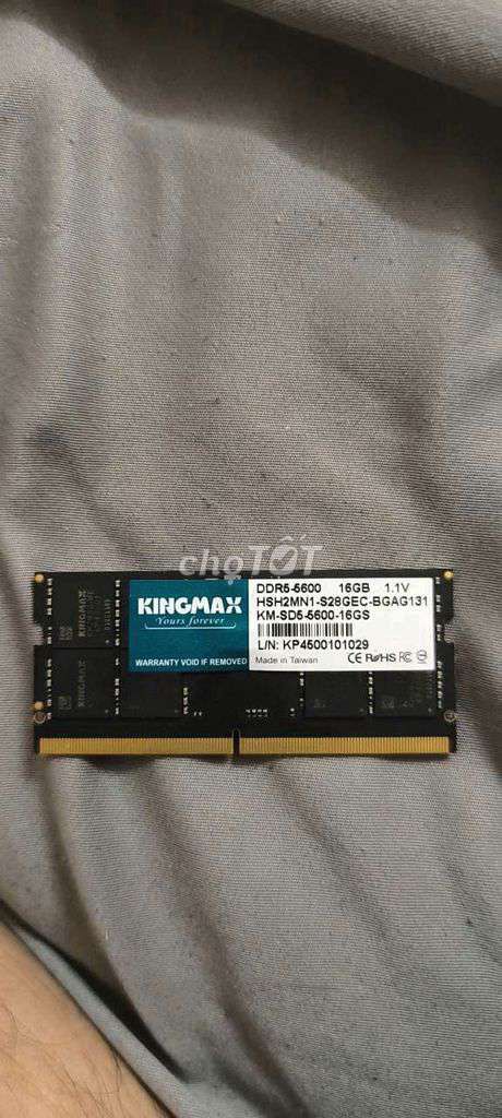 RAM Kingmax DDR5-5600 16GB. Mua bán Linh kiện (RAM, Card...) tại Huyện Đồng Phú Bình Phước được đăng bởi Hồ Đắc Cường hình 1