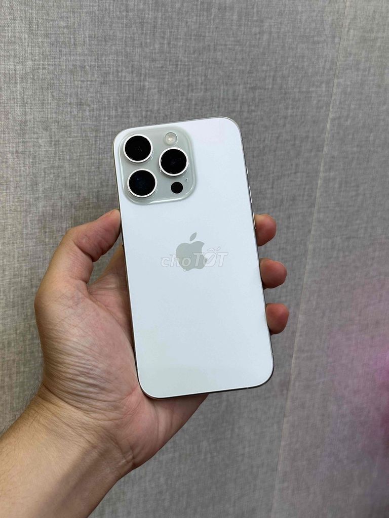iPhone 15 Pro 128GB Trắng 99%Pin 87 chip A17 120hz. Mua bán Điện thoại tại Quận Ninh Kiều Cần Thơ được đăng bởi Quý Mobile Cần thơ hình 1