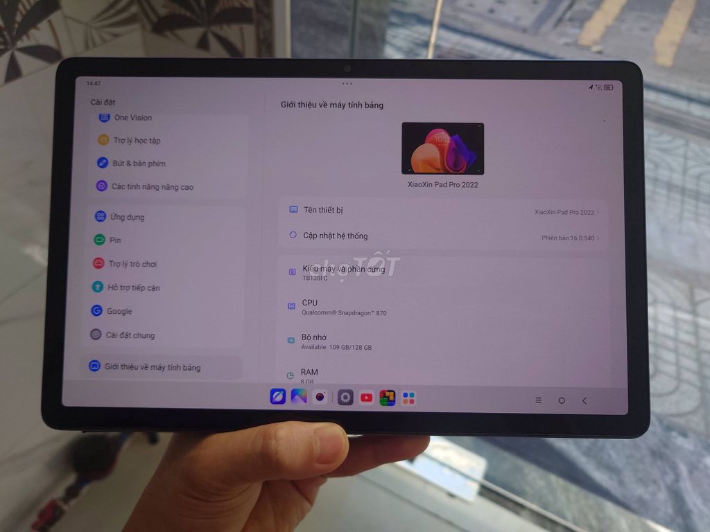 Lenovo Pad Pro 2022 11 inch 8GB/128GB Xám. Mua bán Máy tính bảng tại Quận Tân Phú Tp Hồ Chí Minh được đăng bởi Hội Đồ Điện Tử hình 1