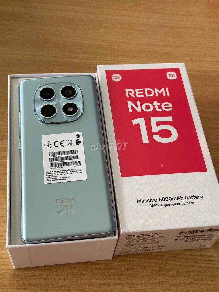 Xiaomi Redmi Note 15 4G 128GB Xanh. Mua bán Điện thoại tại Quận Ninh Kiều Cần Thơ được đăng bởi NP Store hình 1