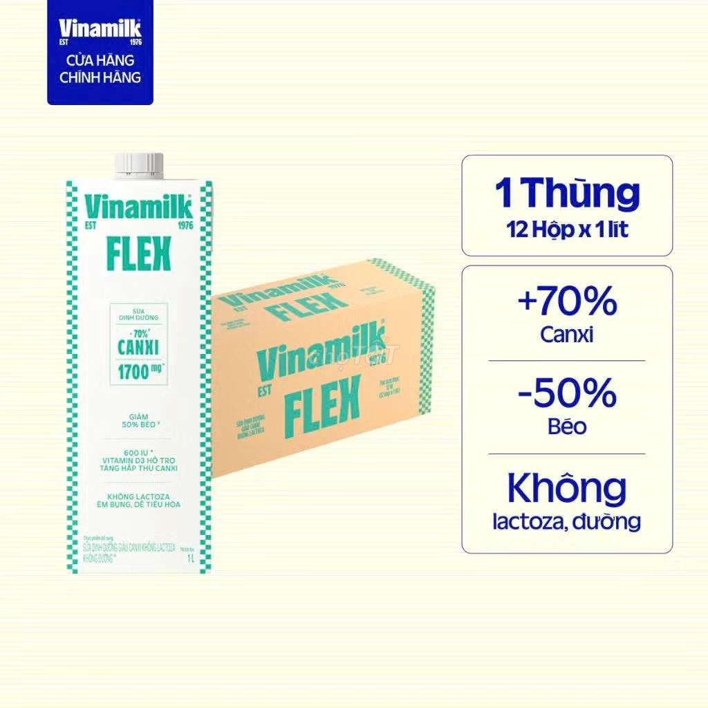 Sữa dinh dưỡng Vinamilk Flex 1L Không Lactoza. Mua bán Đồ ăn, thực phẩm và các loại khác tại Quận 8 Tp Hồ Chí Minh được đăng bởi Hien Thanh hình 1