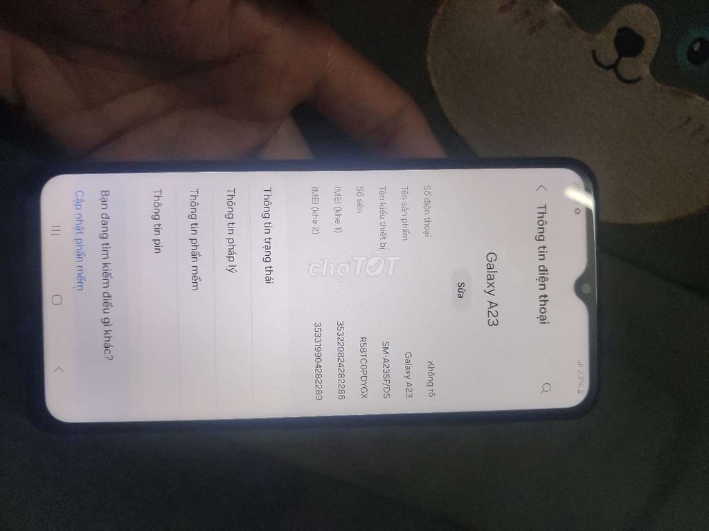 Samsung Galaxy A23 128GB Đen. Mua bán Điện thoại tại Quận Hoàng Mai Hà Nội được đăng bởi Nguyễn Xuân Đại hình 1