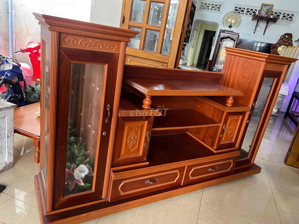 Kệ tivi Gỗ Nâu 2m2. Mua bán Tủ, kệ gia đình tại Thành phố Biên Hòa Đồng Nai được đăng bởi Nguyễn  hình 1