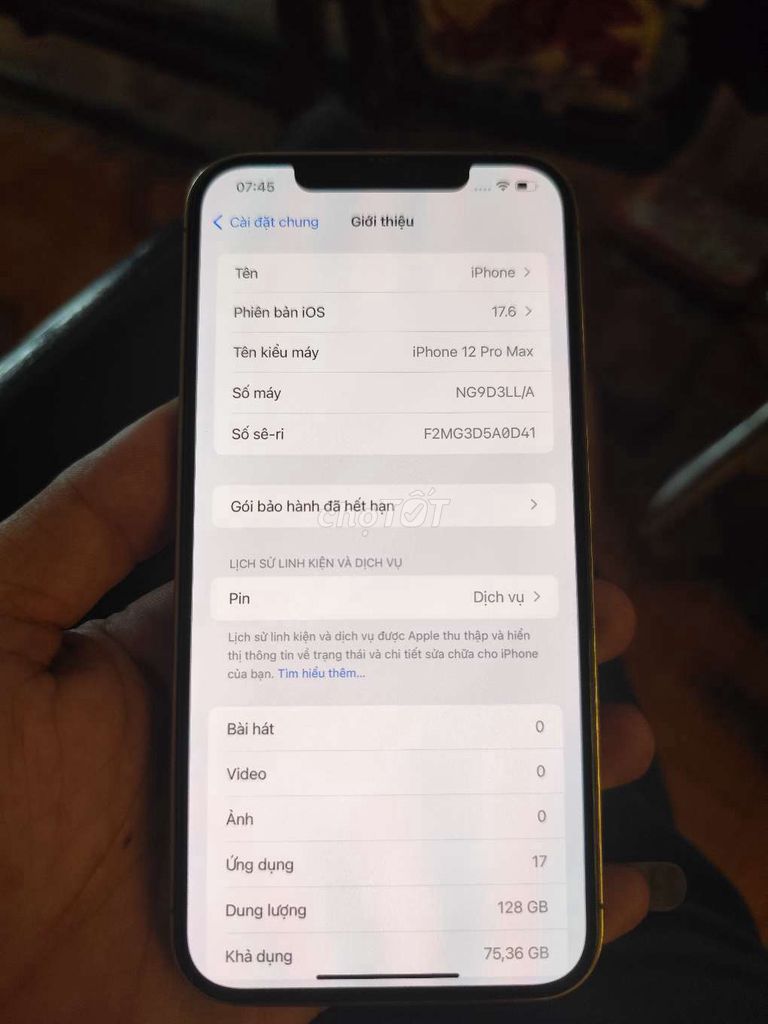 Apple iPhone 12 Pro Max 128GB Vàng. Mua bán Điện thoại tại Huyện Quảng Xương Thanh Hóa được đăng bởi Lương Hiếu hình 1