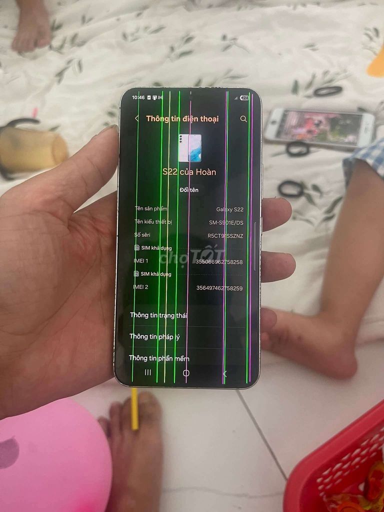 Samsung Galaxy S22 Trắng Hỏng màn hình. Mua bán Điện thoại tại Huyện Thuỷ Nguyên Hải Phòng được đăng bởi Nguyễn Tùng hình 1