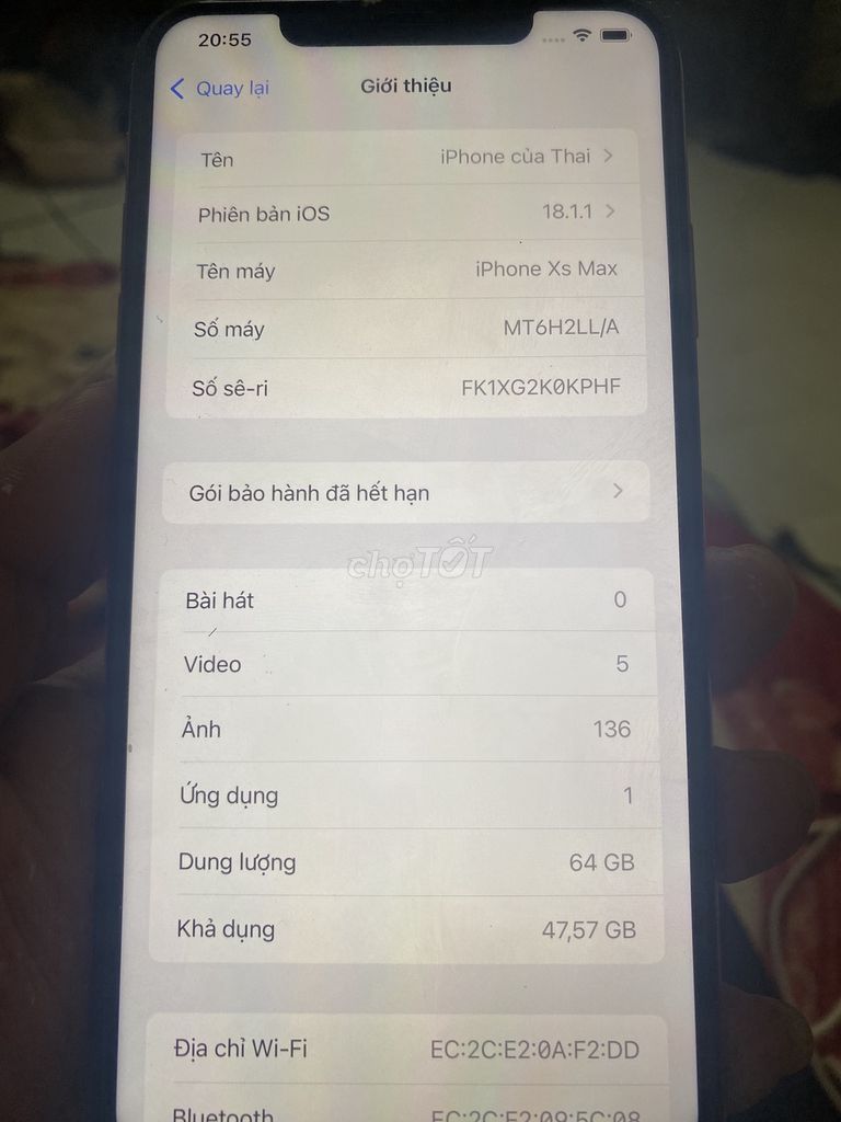 iPhone xsm. Mua bán Điện thoại tại Huyện Hoài Đức Hà Nội được đăng bởi Thái Bảo hình 1