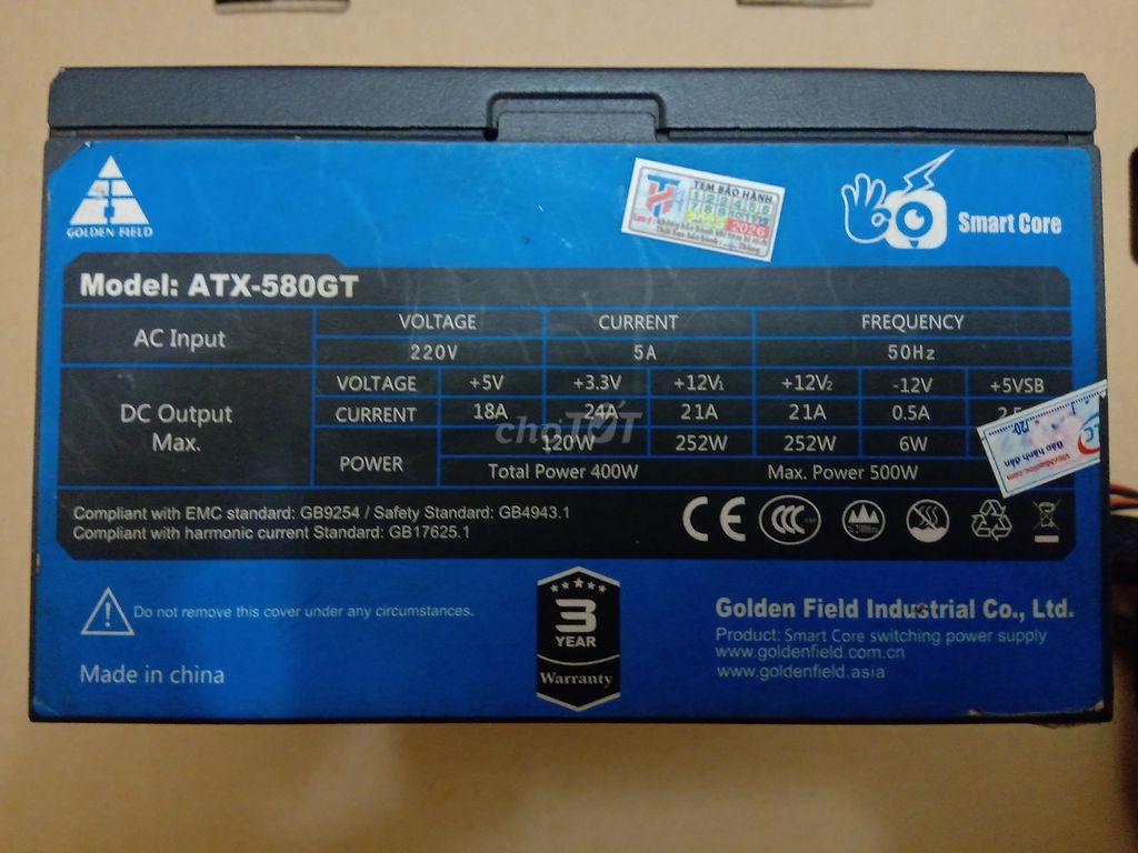 Nguồn 500W. Mua bán Linh kiện (RAM, Card...) tại Thành phố Bảo Lộc Lâm Đồng được đăng bởi Louis Ti hình 1