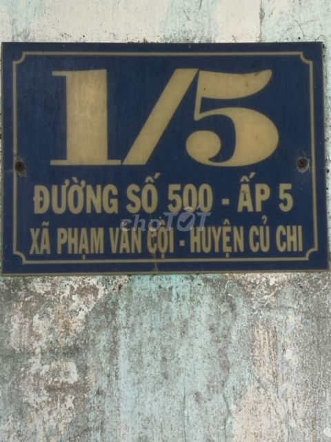 Cần bán đất Tại đường 500 xã Phan Văn Cội , Củ Chi.