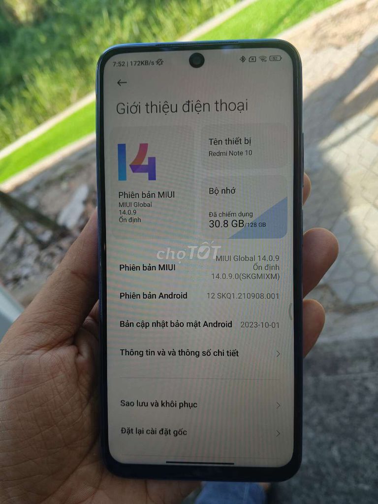 Xiaomi Redmi Note 10 6GB/128GB Xanh dương. Mua bán Điện thoại tại Quận Bình Tân Tp Hồ Chí Minh được đăng bởi Hoà Bình hình 1