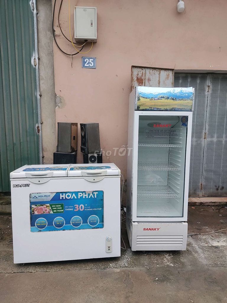 Tủ đông Hòa Phát & tủ mát sanaky 300l. Mua bán Tủ lạnh tại Huyện Thanh Trì Hà Nội được đăng bởi Tuan hình 1