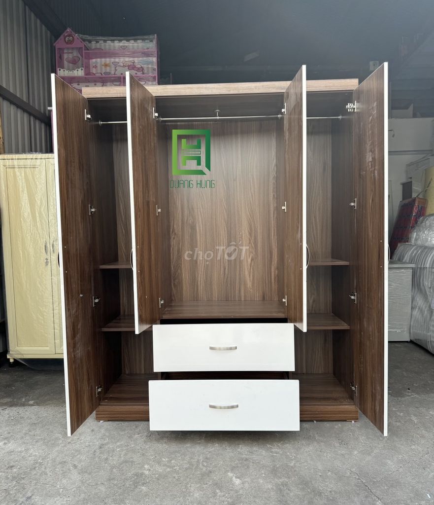 Tủ quần áo Quang Hùng Gỗ MDF giá rẻ tại xưởng. Mua bán Tủ, kệ gia đình tại Quận 3 Tp Hồ Chí Minh được đăng bởi Nội Thất Quang Hùng TD hình 1