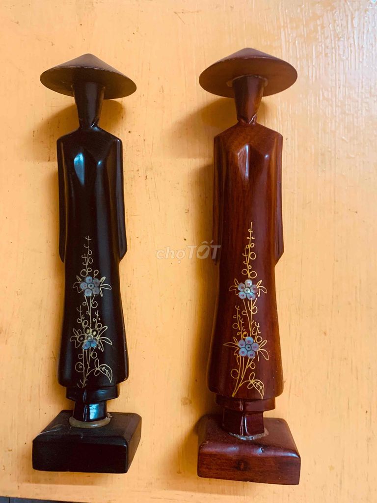 Tượng trang trí Gỗ Nâu đen Truyền thống. Mua bán Cây cảnh, đồ trang trí tại Quận Hoàng Mai Hà Nội được đăng bởi Nguyên  hình 1