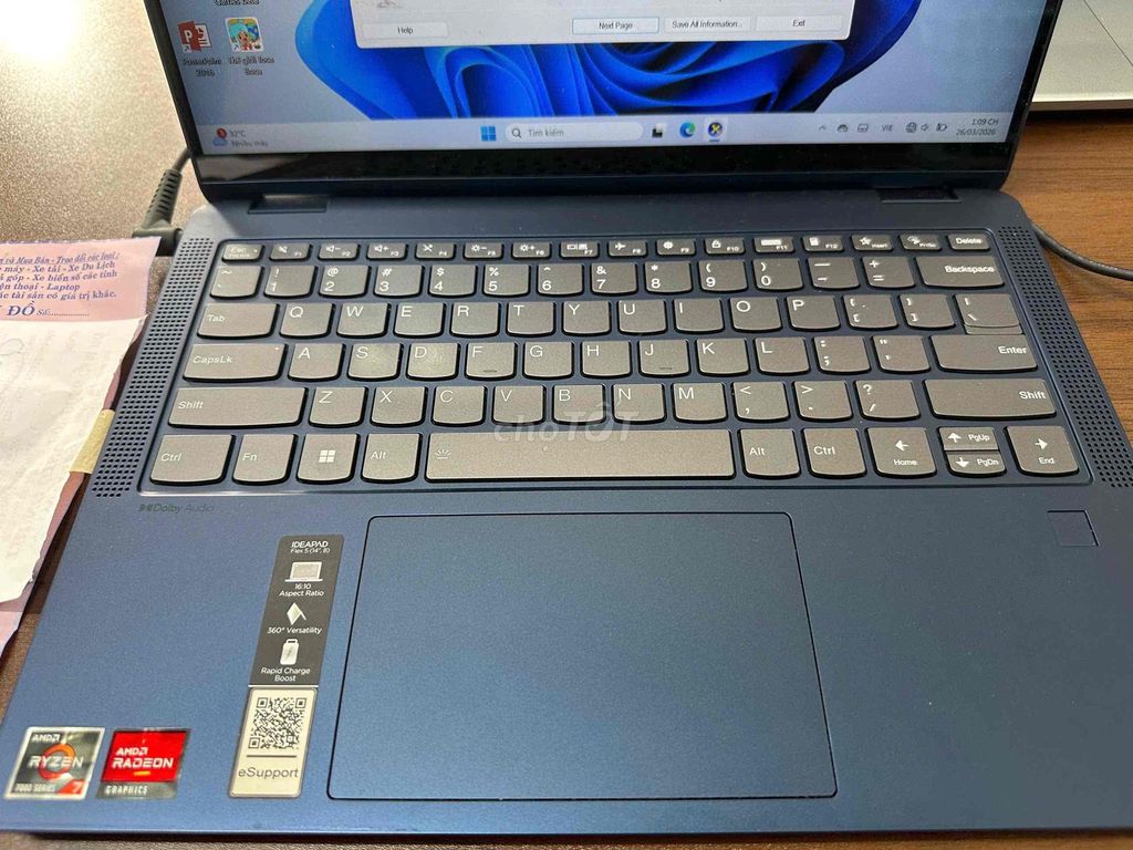 Lenovo Ideapad Flex 5 Ryzen 7 - 16GB/512GB SSD. Mua bán Laptop tại Quận Bình Tân Tp Hồ Chí Minh được đăng bởi H T T hình 1