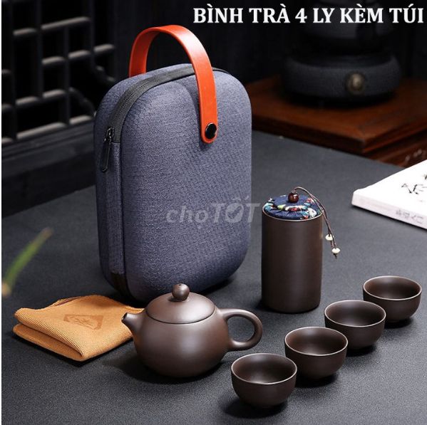 BỘ BÌNH TRÀ 4 LY KÈM TÚI