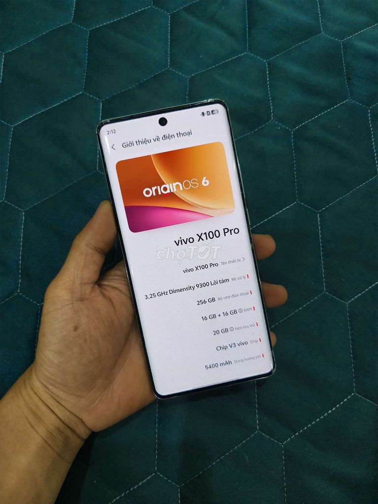 Vivo X100 Pro 16GB/256GB Xanh Đã sử dụng. Mua bán Điện thoại tại Huyện Kim Thành Hải Dương được đăng bởi Việt hình 1