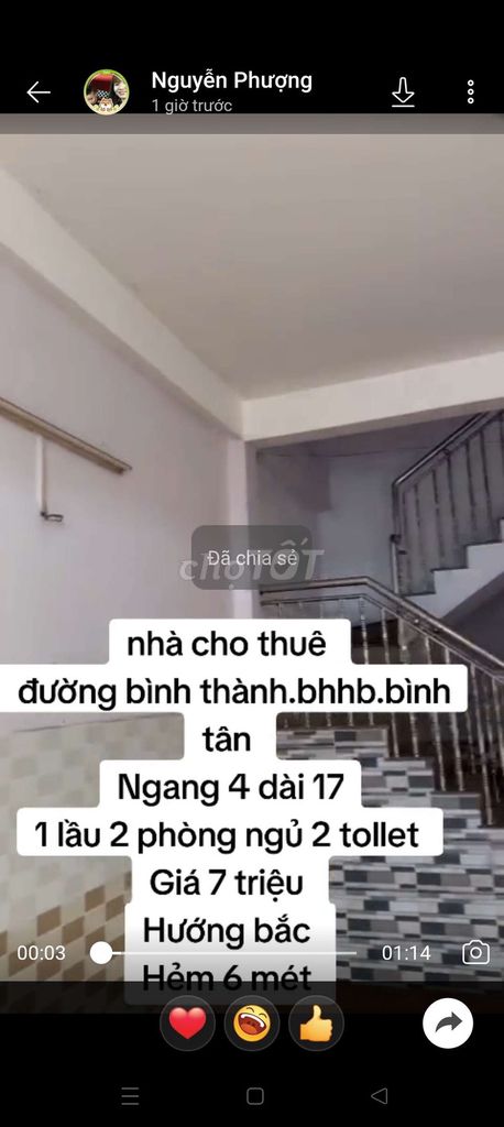 nhà 1 lầu 2 phòng ngủ.gần trường Ngô Quyền.kdc Vĩnh Lộc  - ảnh 3