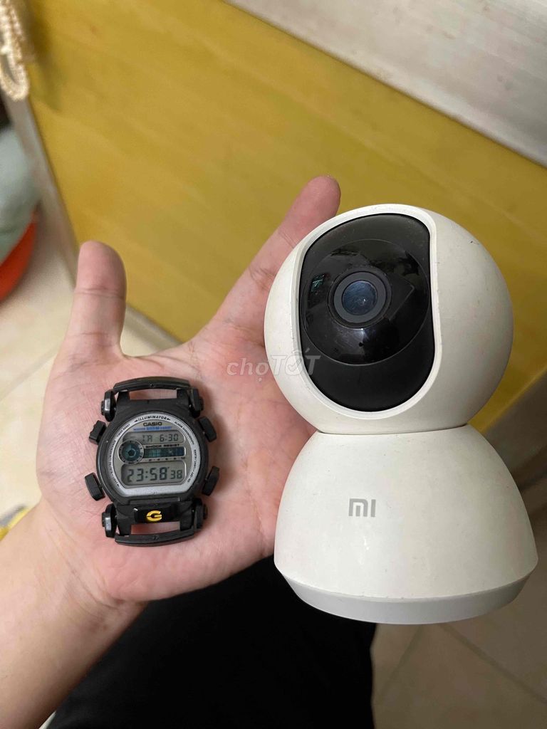 camera xiaomi 360 độ kèm mặt casio tem vàng sống