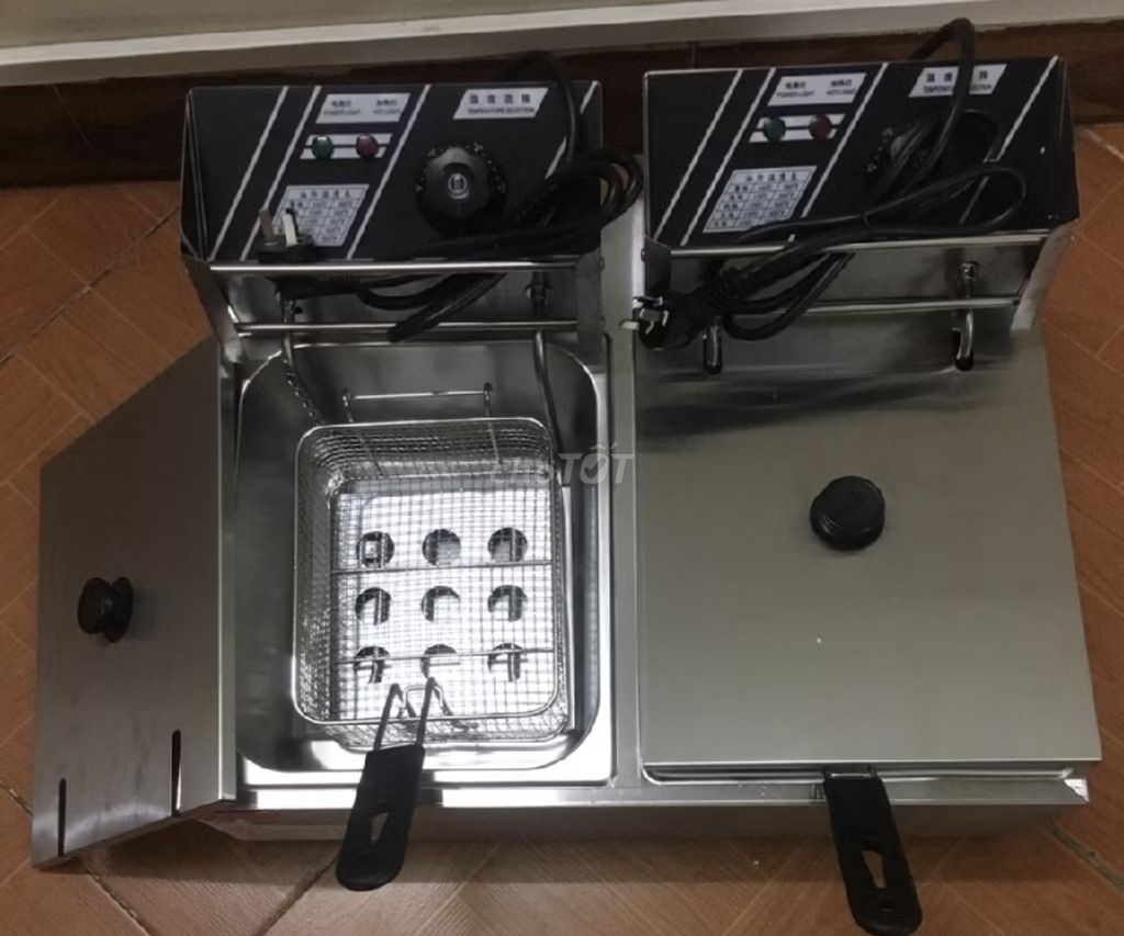 Bếp chiên điện Inox Bạc 2 bếp. Mua bán Bếp, lò, đồ điện nhà bếp tại Quận Gò Vấp Tp Hồ Chí Minh được đăng bởi Uyên lã hình 1