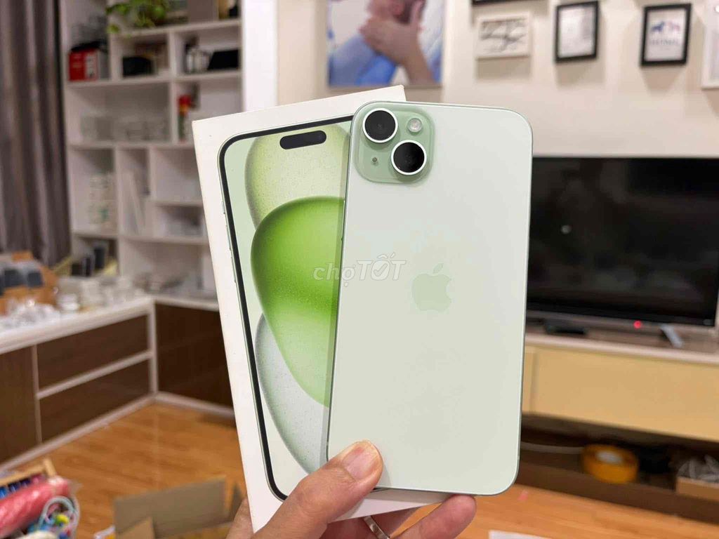 iPhone 15 Plus 128G Green FULLBOX BH APPLE 2026. Mua bán Điện thoại tại Quận Thanh Xuân Hà Nội được đăng bởi Nguyễn Huy Dũng hình 1