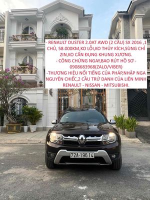 renault duster 2.0AT 2 cầu AWD sản xuất 2016 bán