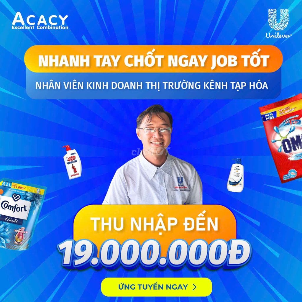 VIỆC SALE THỊ TRƯỜNG UNILEVER NAM SÁCH HẢI DƯƠNG