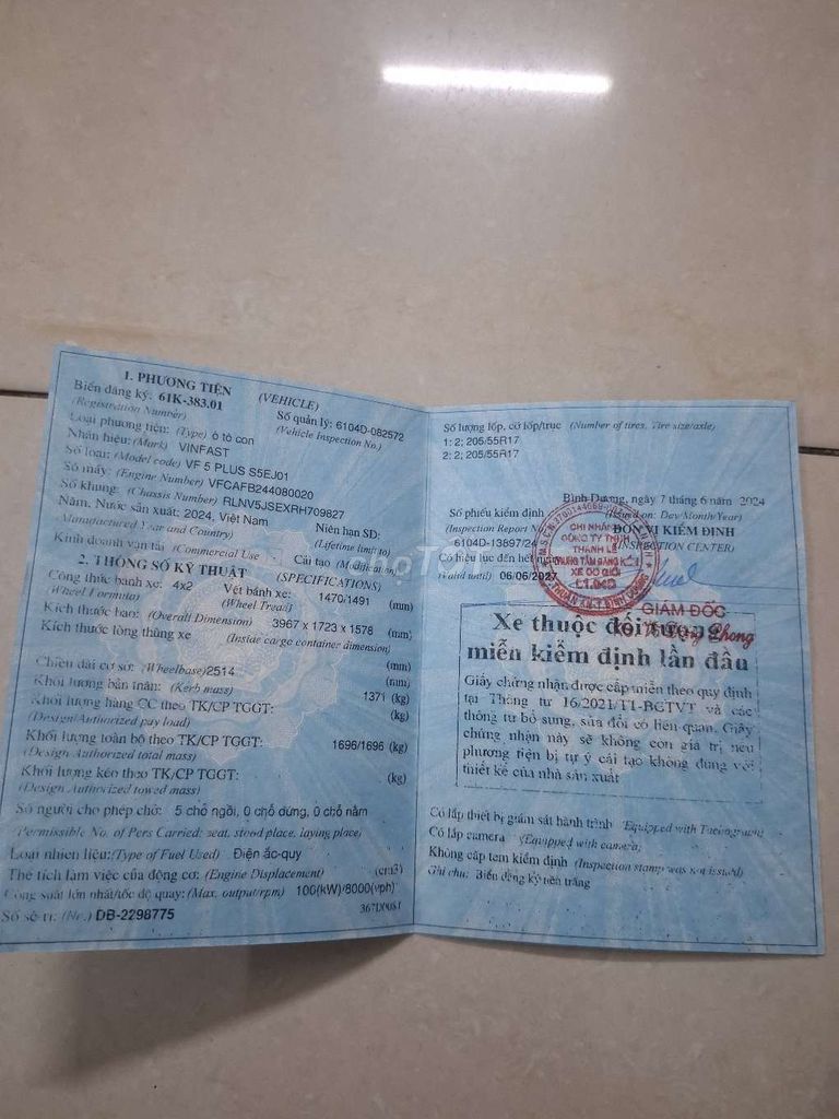 VinFast VF5 Plus 2024 - 43000 km. Mua bán Ô tô tại Huyện Bảo Lâm Lâm Đồng được đăng bởi Cẩm Nhung Ngô hình 5