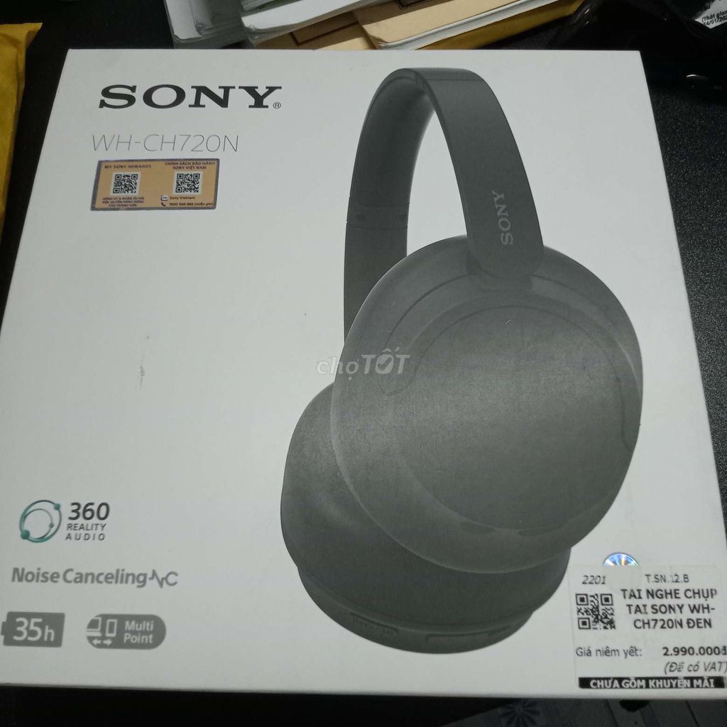 Tai nghe Sony WH-CH720N Đen. Mua bán Tivi, Âm thanh tại Thành phố Thủ Đức Tp Hồ Chí Minh được đăng bởi Quoc Tuan Tran hình 1