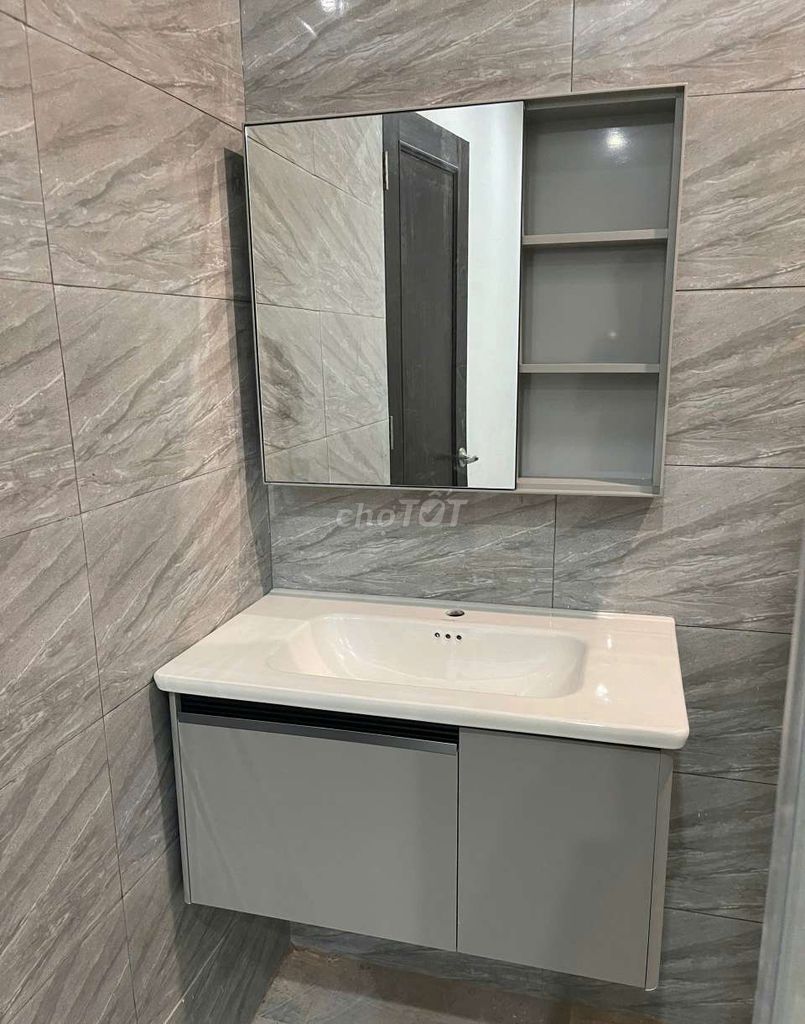 TỦ LAVABO KÈM TỦ GƯƠNG SANG TRỌNG MÃ K11