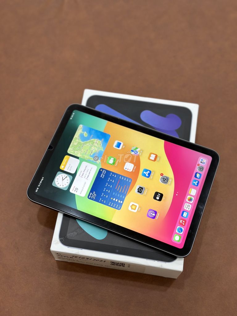 Ipad Mini 6, Mini 6 bản only wifi 64gb Xám Fullbox