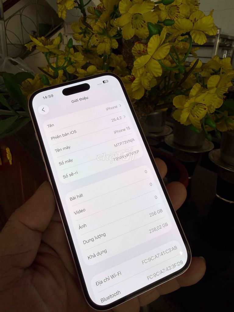 iPhone 15 256G  hồng Việt Nam! Đã sử dụng. Mua bán Điện thoại tại Thành phố Biên Hòa Đồng Nai được đăng bởi thanh hình 1