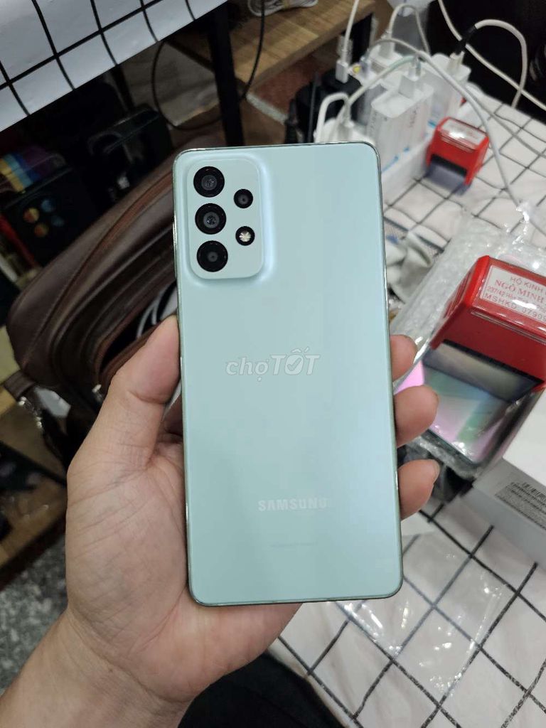 Samsung A73 5G Xanh 8/128 ZIN V/N BAO TỐT CHỤP ĐẸP. Mua bán Điện thoại tại Quận Tân Phú Tp Hồ Chí Minh được đăng bởi Ngô Minh Mobile  hình 1