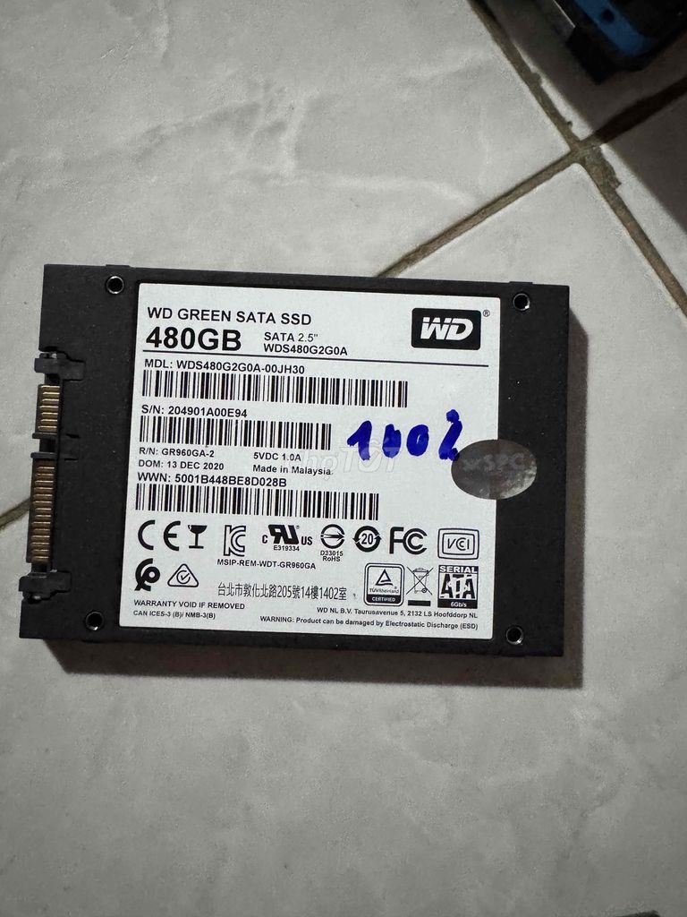 Ổ cứng SSD WD WDS480G2G0A SATA 2.5 480GB. Mua bán Linh kiện (RAM, Card...) tại Huyện Diễn Châu Nghệ An được đăng bởi Trường hình 1