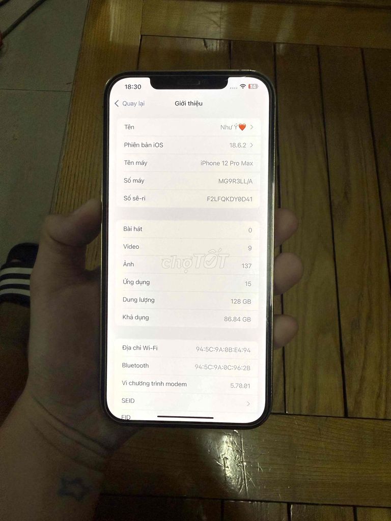 Apple iPhone 12 Pro Max 128GB Vàng. Mua bán Điện thoại tại Quận Bình Tân Tp Hồ Chí Minh được đăng bởi Thai Hoang hình 1
