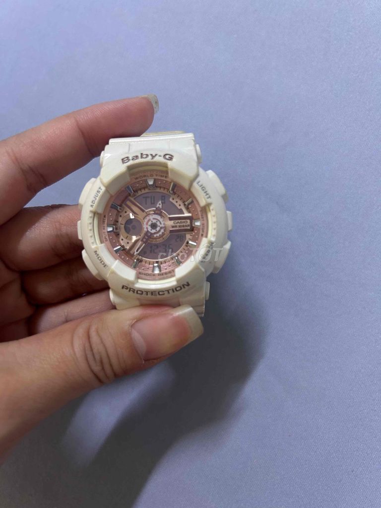 Casio Baby-G Nữ Nhựa Trắng Kem. Mua bán Đồng hồ tại Quận 8 Tp Hồ Chí Minh được đăng bởi chị huỳnh hình 1